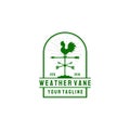 Weather Vane Logo Design In Vintage Style