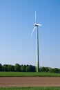 Windwheel in the fields Royalty Free Stock Photo