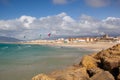 On the windy beach in Tarifa, Andalusia, Spain