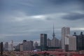 A windy day in china, harbin dragon tower