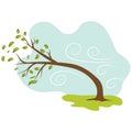 Windy Day Icon Royalty Free Stock Photo