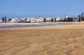 Essaouira beach and the city in Morocco.