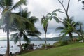 windy evening on Drake\'s Bay in Osa, Costa Rica Royalty Free Stock Photo