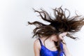 Windy hair Royalty Free Stock Photo