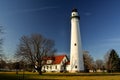 Windy Point Lighthouse Near Racine Wisconsin Royalty Free Stock Photo