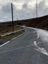 Windy road to Holme moss Royalty Free Stock Photo