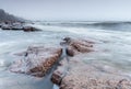 Windy seaside