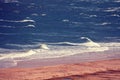 Windy weather in the sea. Royalty Free Stock Photo