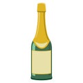 Wine alcoholic drink flat icon vector illustration Royalty Free Stock Photo