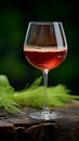 Wine appreciation Simplicity in a glass of red wine Royalty Free Stock Photo