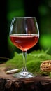 Wine appreciation Simplicity in a glass of red wine Royalty Free Stock Photo