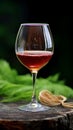 Wine appreciation Simplicity in a glass of red wine Royalty Free Stock Photo