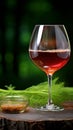 Wine appreciation Simplicity in a glass of red wine Royalty Free Stock Photo