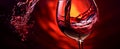 Wine Art: Fascinating Detail of Red Wine Poured into the Glass, Exploring the Magic of Flavors.
