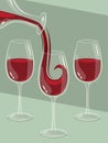 Wine background Royalty Free Stock Photo