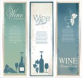 Wine banner collection