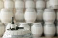 Wine barrel and bottles Royalty Free Stock Photo