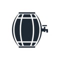Wine barrel icon Royalty Free Stock Photo