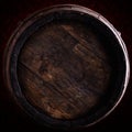 Wine barrel over vintage background