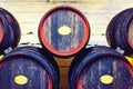 Wine barrels in Moldova Royalty Free Stock Photo