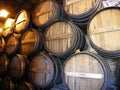 Wine barrels for port Douro Valley winelands Portugal