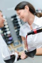 wine being poured in glass