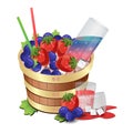 Wine Berry Barrel Royalty Free Stock Photo