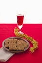 Wine and Biscuits Royalty Free Stock Photo