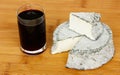 Wine and black cheese