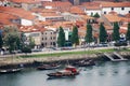 Wine Boats on River Douro (Porto,Portugal) Royalty Free Stock Photo
