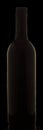 Wine Bottle Black Background Royalty Free Stock Photo