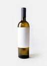 Wine bottle, blank label Royalty Free Stock Photo