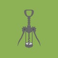 Wine Bottle Corkscrew Icon