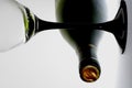 Wine Bottle and Glass Royalty Free Stock Photo
