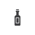 Wine bottle icon vector