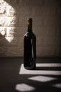wine bottle minimalist winery mock up