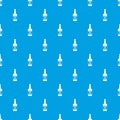 Wine bottle pattern vector seamless blue Royalty Free Stock Photo