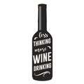 Wine bottle silhouette sticker monochrome