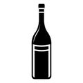 Wine Bottle Silhouette Vector Illustration Royalty Free Stock Photo