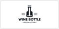 Wine bottle symbol inspiring logo design