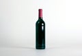 Wine bottle on white background