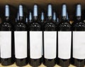 Wine bottles closeup Royalty Free Stock Photo