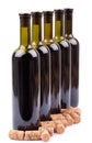 wine bottles and corks Royalty Free Stock Photo