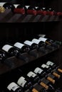 Wine bottles in a liquor store Royalty Free Stock Photo