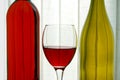 Láhve vína sklo 