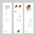 Wine business vector template. Royalty Free Stock Photo