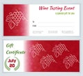 Wine business vector template. Royalty Free Stock Photo