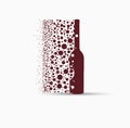 Wine card concept background drink glass