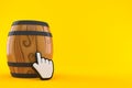 Wine cask with web cursor