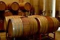 Wine casks at a Virginia winery Royalty Free Stock Photo